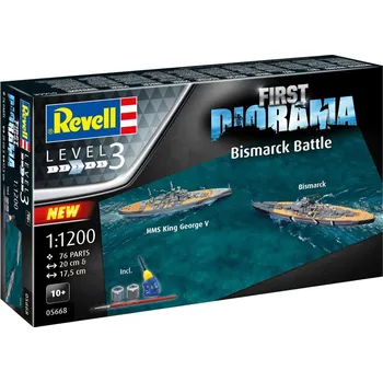 Plastikový model Revell Bismarck Battle 1:1200