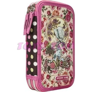 Penál Penál dvoupatrový bez výbavy Flowers - akce