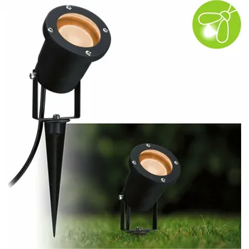 Bodové svítidlo PAULMANN LED bodové zahradní světlo zlaté světlo neláká hmyz IP65 kruhové 92mm 2200 - 2200K 4,3W 230V 38-38° černá kov