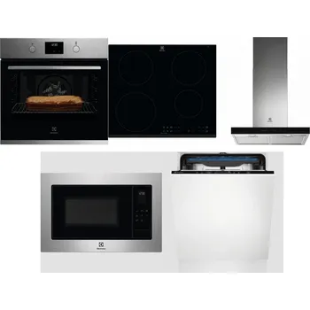 Set domácích spotřebičů ELECTROLUX KOFGH70TX + ELECTROLUX LIR60430 + ELECTROLUX LFT766X + ELECTROLUX EMS4253TEX + ELECTROLUX EES48200L