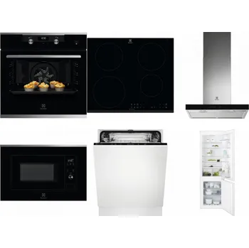 Set domácích spotřebičů ELECTROLUX KODEH70X + ELECTROLUX LIR60430 + ELECTROLUX LFT766X + ELECTROLUX LMS2203EMX + ELECTROLUX EEA27200L + ELECTROLUX ENT6TF18S