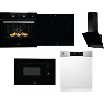 Set domácích spotřebičů ELECTROLUX KODEH70X + ELECTROLUX LIR60430 + ELECTROLUX LFV616K + ELECTROLUX LMS2203EMX + ELECTROLUX EEM48300IX
