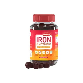 Zdraví Life Extension Chewwies Iron & Vitamin C Doplněk stravy s železem a vitamínem C 30 ks, Třešeň, gummies
