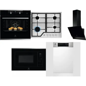 Set domácích spotřebičů ELECTROLUX KODEH70X + ELECTROLUX KGS6426SX + ELECTROLUX LFV616K + ELECTROLUX LMS4253TMX + ELECTROLUX EEM43300IX