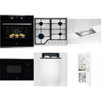Set domácích spotřebičů ELECTROLUX KODEH70X + ELECTROLUX KGS6426SX + ELECTROLUX LFG716X + ELECTROLUX LMS4253TMX + ELECTROLUX EEM23100L + ELECTROLUX ENT6TF18S