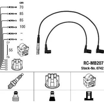 Zapalovací kabel Sada kabelů pro zapalování NGK RC-MB207