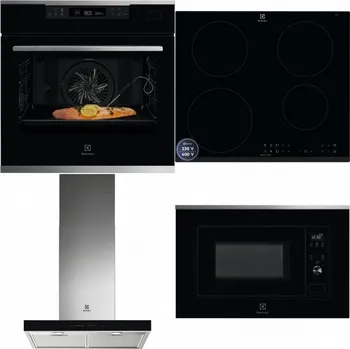 Set domácích spotřebičů ELECTROLUX KOBCS31X + ELECTROLUX LIR60433B + ELECTROLUX LFT766X + ELECTROLUX LMS2203EMX