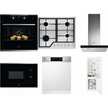 Set domácích spotřebičů ELECTROLUX KODEH70X + ELECTROLUX KGS6426SX + ELECTROLUX LFT766X + ELECTROLUX LMS2203EMX + ELECTROLUX EEM48300IX + ELECTROLUX ENT6TF18S