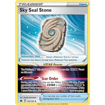 Sběratelská karetní hra Sky Seal Stone 143/159 - Crown Zenith Typ karty: Holo