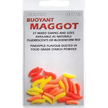 Drennan Buoyant Maggot – Umělý červ fluo