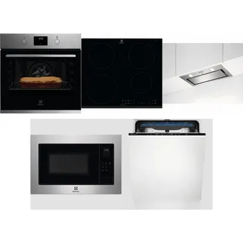 Set domácích spotřebičů ELECTROLUX KOFGH70TX + ELECTROLUX LIR60430 + ELECTROLUX LFG716X + ELECTROLUX EMS4253TEX + ELECTROLUX EES48200L