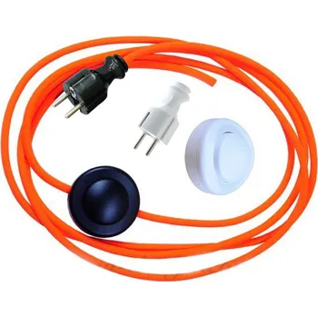 elektrický kabel Přívodní flexo šňůra s nožním vypínačem ZVOLTE DÉLKU I BARVU