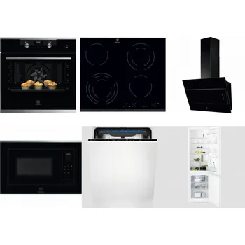 Set domácích spotřebičů ELECTROLUX KODEH70X + ELECTROLUX EHF6343FOK + ELECTROLUX LFV316K + ELECTROLUX LMS4253TMX + ELECTROLUX EES48200L + ELECTROLUX LNT3LF18S