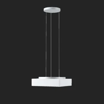 OSMONT LIN67958 LINA LE7 závěsné skleněné svítidlo stříbrná / bílá IP40 4000 K 27W LED DALI