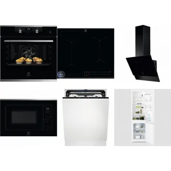 Set domácích spotřebičů ELECTROLUX KODEH70X + ELECTROLUX EIS62449 + ELECTROLUX LFV616K + ELECTROLUX LMS4253TMX + ELECTROLUX EEM69410L + ELECTROLUX LNT3LF18S