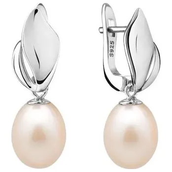 Náušnice Náušnice Maeve s pravou růžovou perlou GRP19481EP