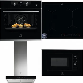 Set domácích spotřebičů ELECTROLUX KODEH70X + ELECTROLUX EIS62449 + ELECTROLUX LFT766X + ELECTROLUX LMS2203EMX