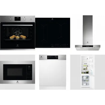 Set domácích spotřebičů ELECTROLUX KODGH70TX + ELECTROLUX EIV634 + ELECTROLUX LFT426X + ELECTROLUX EMS4253TEX + ELECTROLUX EEM48300IX + ELECTROLUX LNT3LF18S