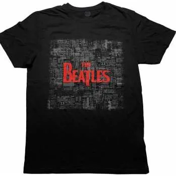 Pánské oblečení Merch The Beatles: The Beatles Unisex T-shirt: Tickets & Logo (puff Print) (small) S