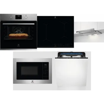 Set domácích spotřebičů ELECTROLUX KOFGH70TX + ELECTROLUX EIV634 + ELECTROLUX LFP326S + ELECTROLUX EMS4253TEX + ELECTROLUX EES48200L