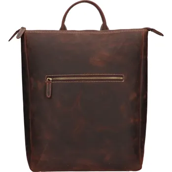 Kožený batoh HGL City - hnědá