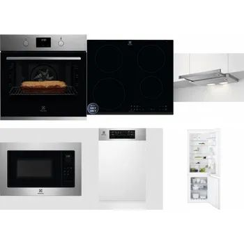 Set domácích spotřebičů ELECTROLUX KOFGH70TX + ELECTROLUX LIR60433B + ELECTROLUX LFP326S + ELECTROLUX EMS4253TEX + ELECTROLUX EEM43300IX + ELECTROLUX ENT6TF18S