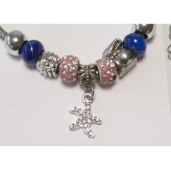 Náramek Náramek hadí ve stylu PANDORA - mořská hvězdice (délka 19cm)