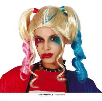 Paruka Guirca Fiestas Španělsko Barevná paruka PIGTAIL