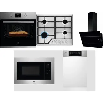Set domácích spotřebičů ELECTROLUX KOFGH70TX + ELECTROLUX KGS6426SX + ELECTROLUX LFV316K + ELECTROLUX EMS4253TEX + ELECTROLUX EEM43300IX