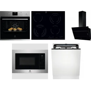 Set domácích spotřebičů ELECTROLUX KODGH70TX + ELECTROLUX EHF6343FOK + ELECTROLUX LFV316K + ELECTROLUX EMS4253TEX + ELECTROLUX EEM69410L