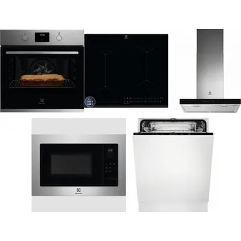 Set domácích spotřebičů ELECTROLUX KOFGH70TX + ELECTROLUX EIS62449 + ELECTROLUX LFT766X + ELECTROLUX EMS4253TEX + ELECTROLUX EEA27200L