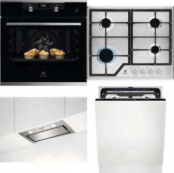 Set domácích spotřebičů ELECTROLUX KODEH70X + ELECTROLUX KGS6426SX + ELECTROLUX LFG716X + ELECTROLUX EEM69410L