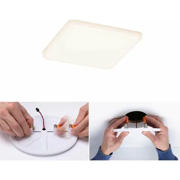 Osvětlení PAULMANN LED vestavné svítidlo Veluna VariFit IP44 hranaté 125x125mm 8,5W 3.000K satén 923.94