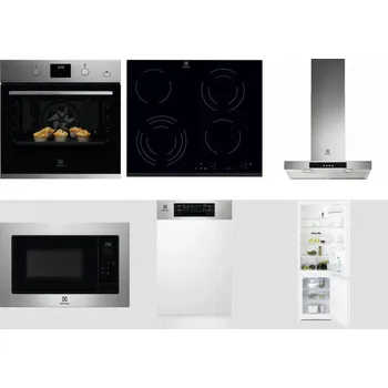 Set domácích spotřebičů ELECTROLUX KODGH70TX + ELECTROLUX EHF6343FOK + ELECTROLUX LFT426X + ELECTROLUX EMS4253TEX + ELECTROLUX EEM43300IX + ELECTROLUX LNT3LF18S