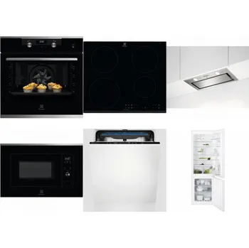 Set domácích spotřebičů ELECTROLUX KODEH70X + ELECTROLUX LIR60430 + ELECTROLUX LFG716X + ELECTROLUX LMS2203EMX + ELECTROLUX EES48200L + ELECTROLUX ENT6TF18S