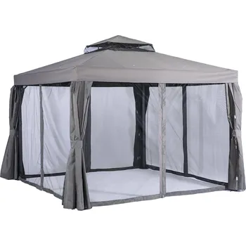 Zahradní stan Texim Standard 3 x 3 m šedý/černý