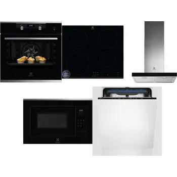 Set domácích spotřebičů ELECTROLUX KODEH70X + ELECTROLUX LIR60433B + ELECTROLUX LFT766X + ELECTROLUX LMS4253TMX + ELECTROLUX EES48200L