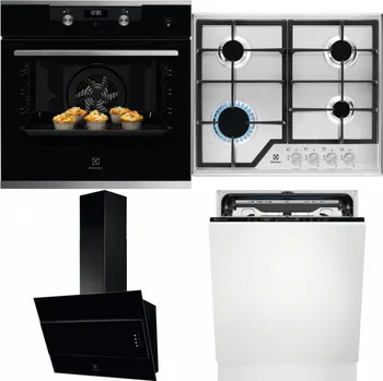 Set domácích spotřebičů ELECTROLUX KODEH70X + ELECTROLUX KGS6426SX + ELECTROLUX LFV316K + ELECTROLUX EEM69410L