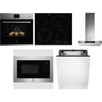 Set domácích spotřebičů ELECTROLUX KODGH70TX + ELECTROLUX EHF6547FXK + ELECTROLUX LFT426X + ELECTROLUX EMS4253TEX + ELECTROLUX EEA27200L