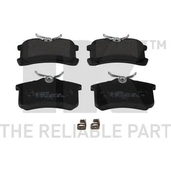 Brzdový systém Sada brzdových destiček, kotoučová brzda NK 224564