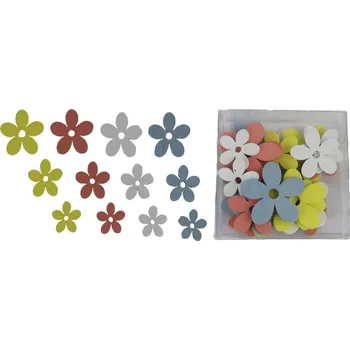 Velikonoční dekorace Dekorační kytky, 24 ks D5240