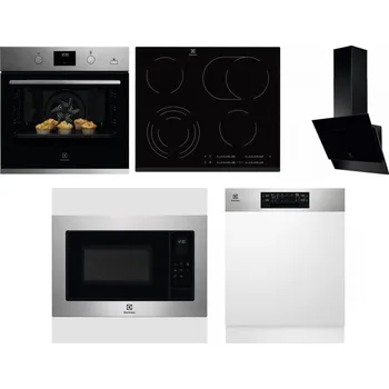 Set domácích spotřebičů ELECTROLUX KODGH70TX + ELECTROLUX EHF6547FXK + ELECTROLUX LFV616K + ELECTROLUX EMS4253TEX + ELECTROLUX EEM48300IX