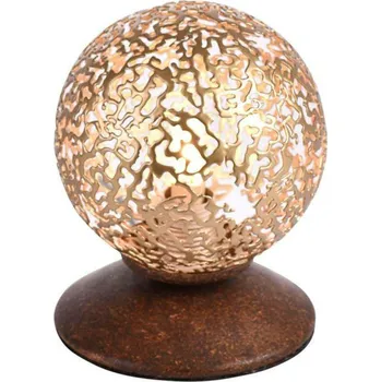 Lampička PAUL NEUHAUS Stolní lampa v hnědo-zlaté s ozdobnou koulí pro žárovku G9 PN 4031-48