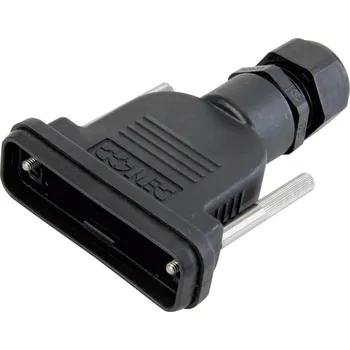 Elektrická zásuvka Conec 165X14899X 165X14899X D-SUB pouzdro Pólů: 37 plast 180 ° černá 1 ks
