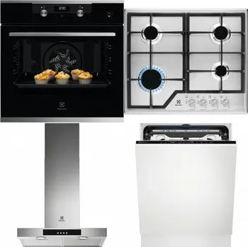 Set domácích spotřebičů ELECTROLUX KODEH70X + ELECTROLUX KGS6426SX + ELECTROLUX LFT426X + ELECTROLUX EEM69410L