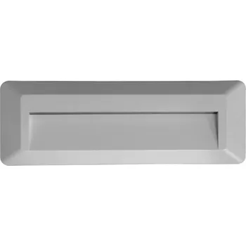 Venkovní osvětlení ACA Lighting LED venkovní nástěnné svítidlo hranaté šedá 230V AC IP65 2W 3000K 100LM RA80 SLIM32N