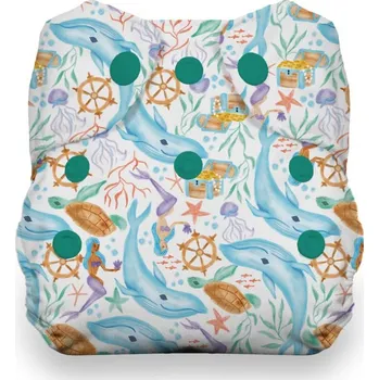 látková plena Thirsties Newborn AIO na PAT - Mermaid Lagoon