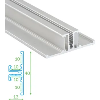 LED páska FKT AL profil pro LED pásky s plexi FKU55-1M-EL elox - 1m 4737623-S