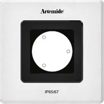 Venkovní osvětlení Artemide Ego Flat 90 downlight čtverec 24d 3000K hliník IK10 T42004FLW00