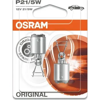 Povinná bezpečnostní výbava Autožárovka Osram Original P21/5W 12V 21/5W BAY15d - blister 2ks